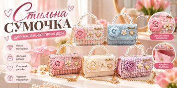 Сумочка дитяча з Квітка 15*10*6 см 160 фото